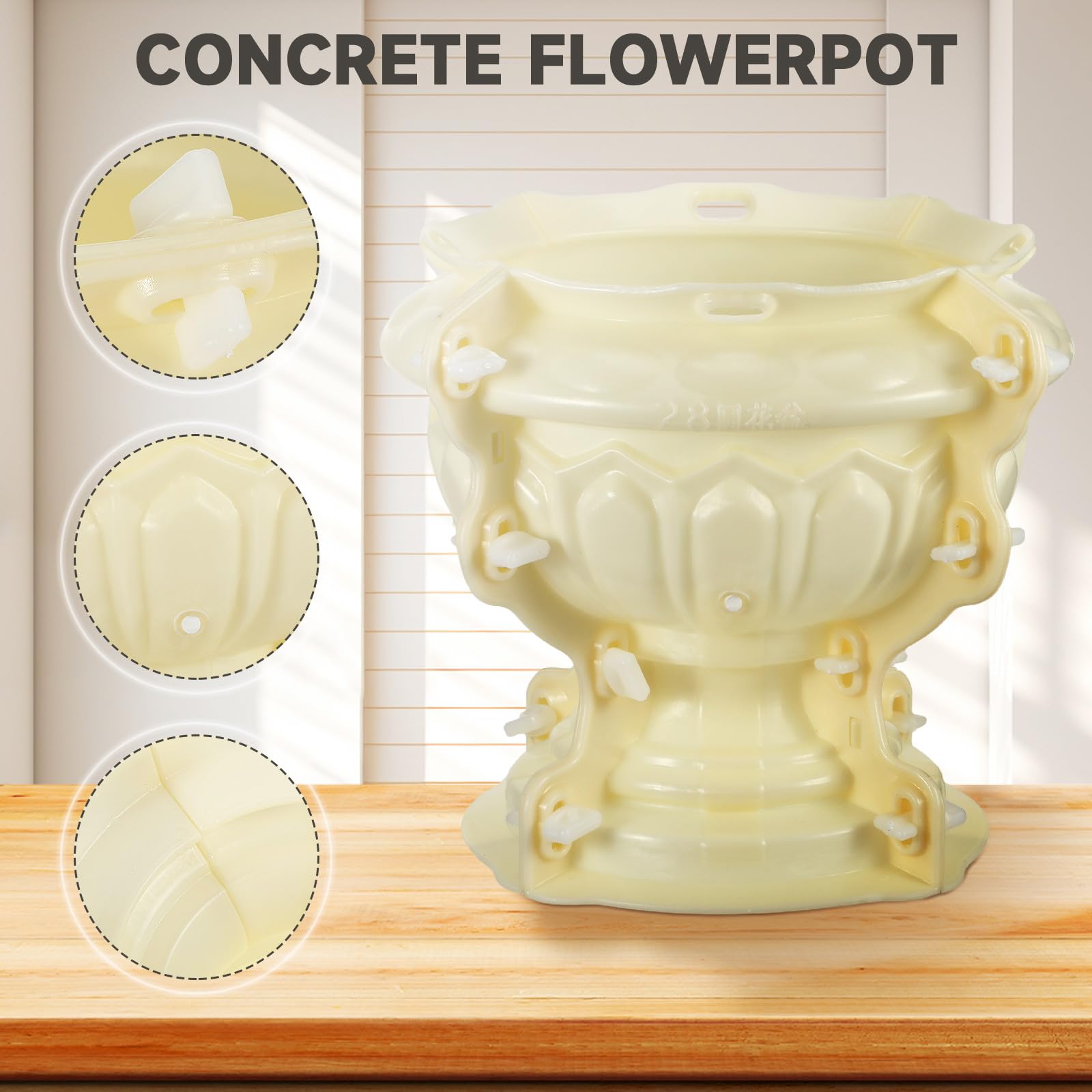 Angoily Stampo per di Fiori Beige in Plastica Flessibile e Lavabile Design Robusto e Spessore Ottimale per e Artigianato