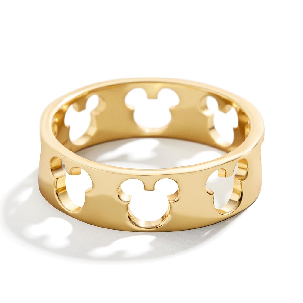 Amazon.com: BaubleBar Disney's Mickey Mouse Outline 18K Gold