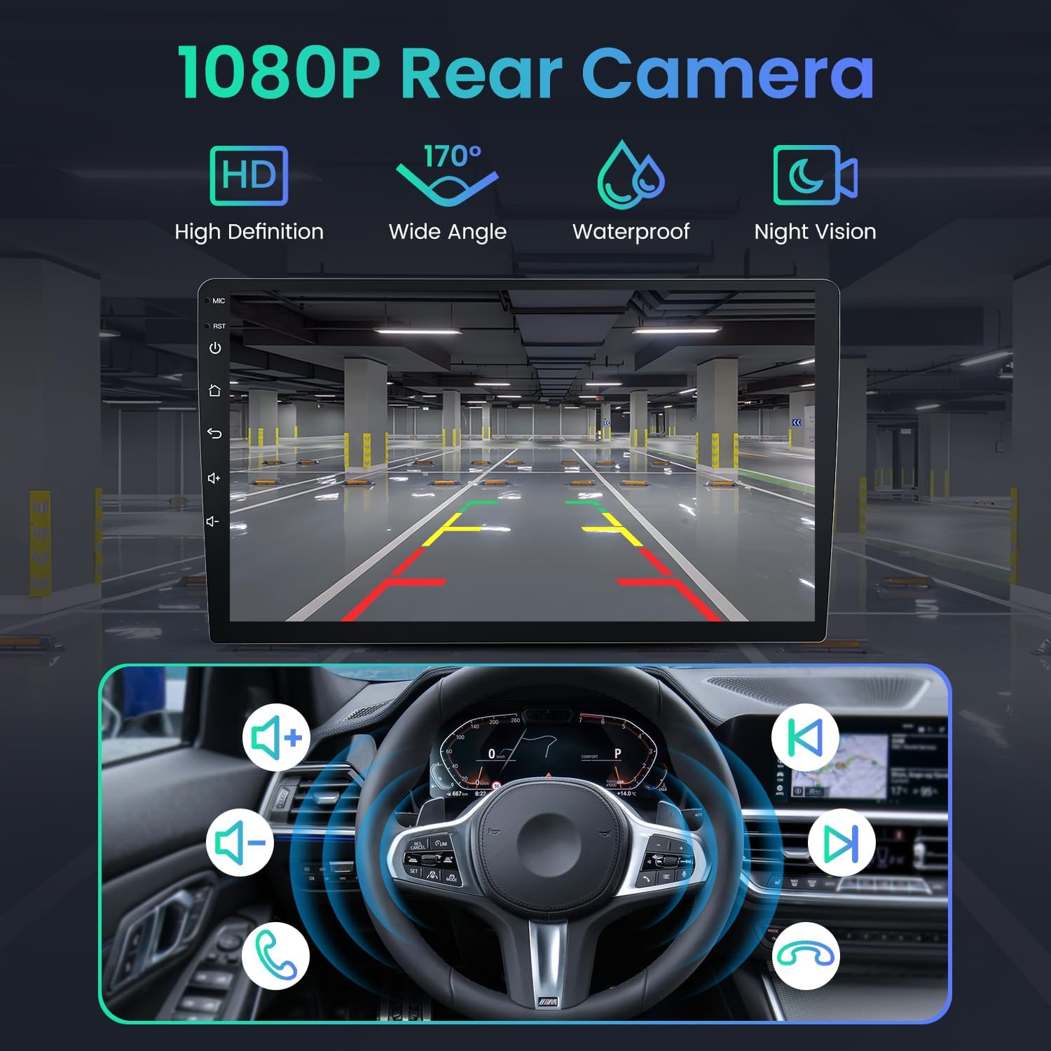 4 + 64G ROM Android 15 Car Radio for Dodge Ram 1500 2500 3500 2009-2012 image 5