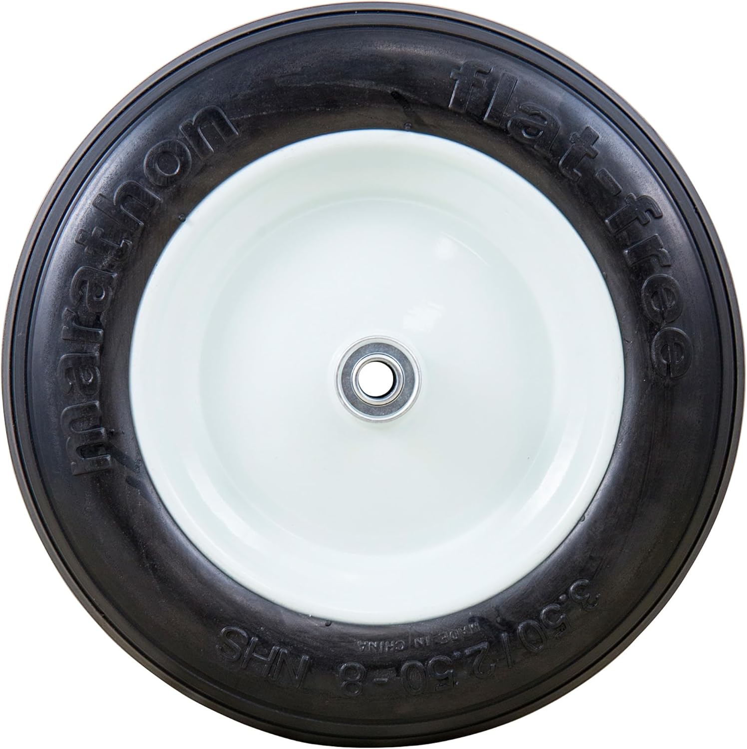 Flat-Free Wheelbarrow Tire - 5/8in. Bore, 3.50/2.50-8in.