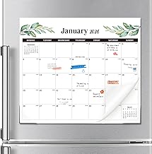 2026 Magnetic Calendar for Fridge, Fridge Calendar from Jan. 2026 to Jun. 2027, Tear-Off Refrigerator Calendars 18 Months Month to View for Daily Monthly Plan, 33 X 29 cm