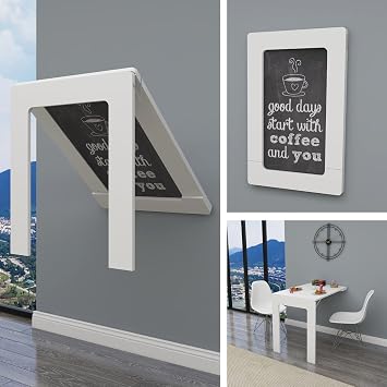 60x90 cm Oval K eli  er eveli Masa Duvara Monte K rma Katlan r Masa Mat Beyaz