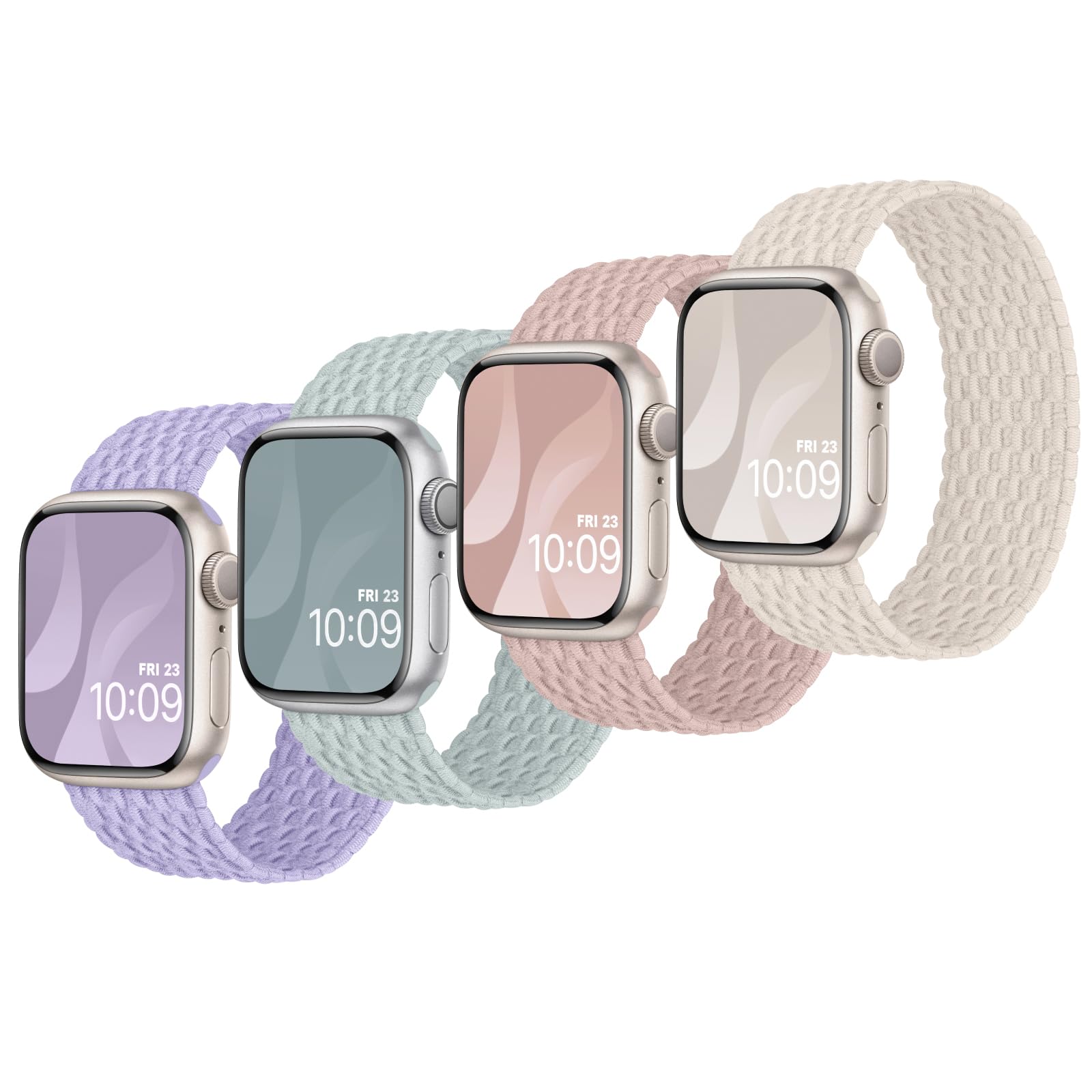 Bracelet Apple Watch extensible en nylon pour éviter les irritations