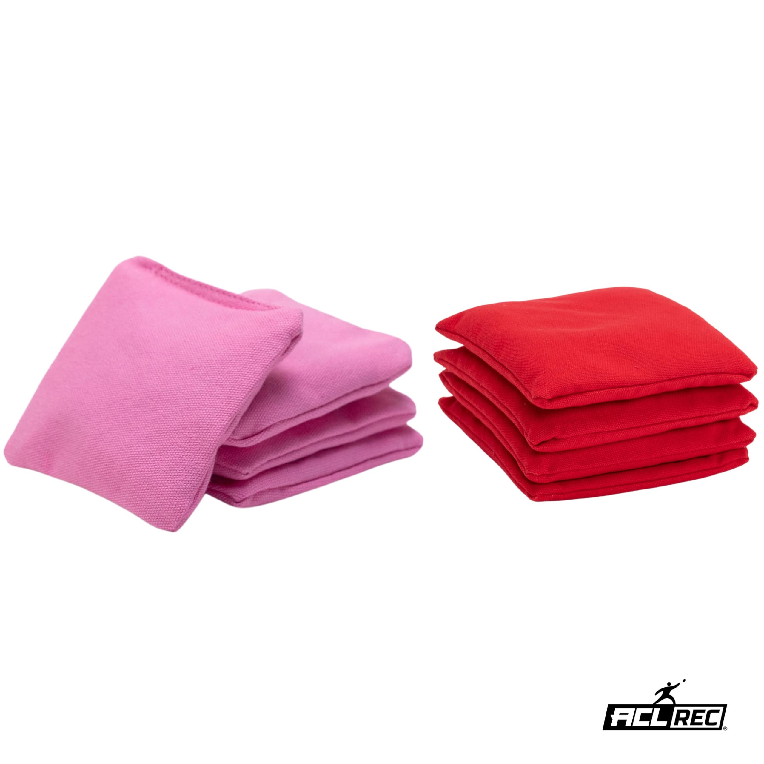 Wicked Wood Games Sacs de cornhole 2x4 officiels ACL Plusieurs options de couleur rouge rose