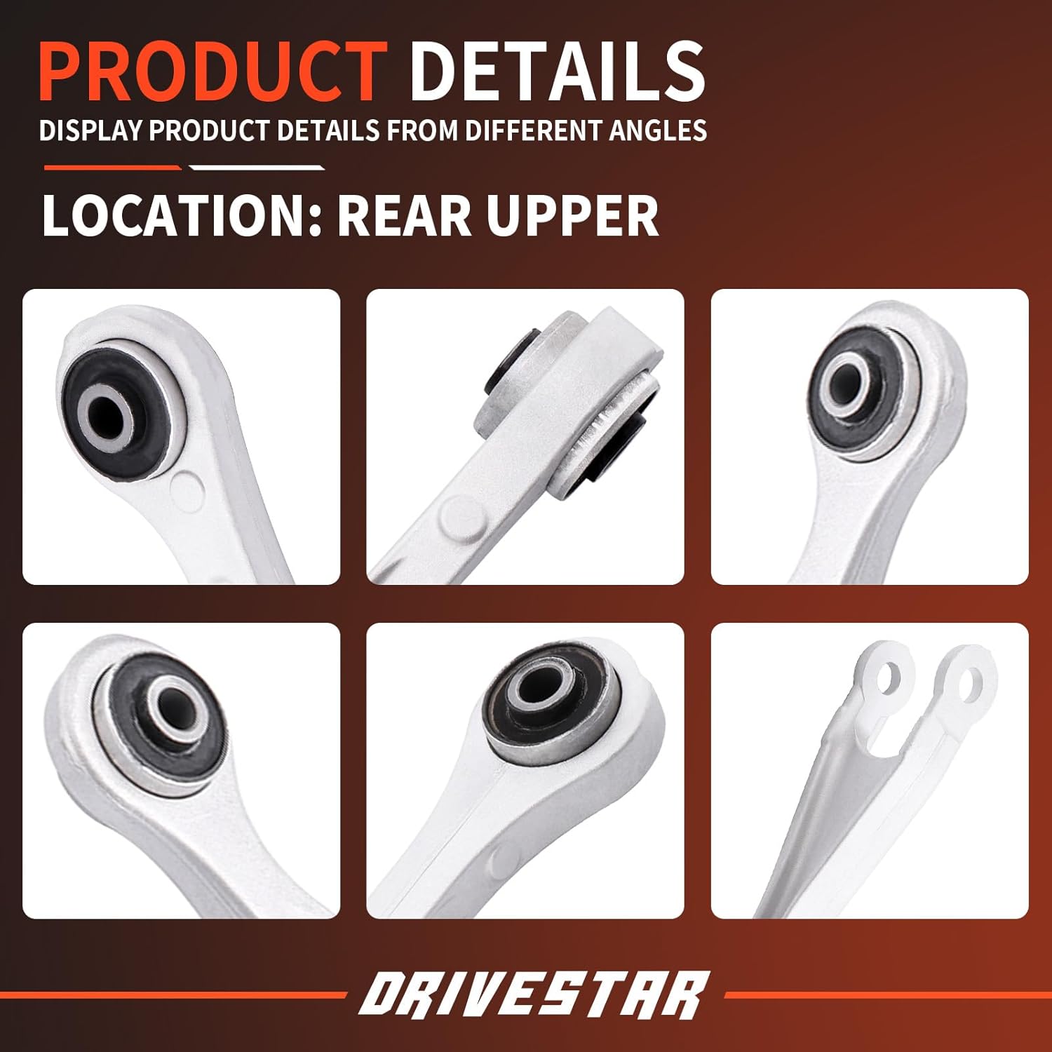DRIVESTAR Rear Control Arms Kit, fit Selected 2004-2012 for Chrysler 300C/ 2004-2010 Touring, Suspension Stabilizer Link, 6 PCS
