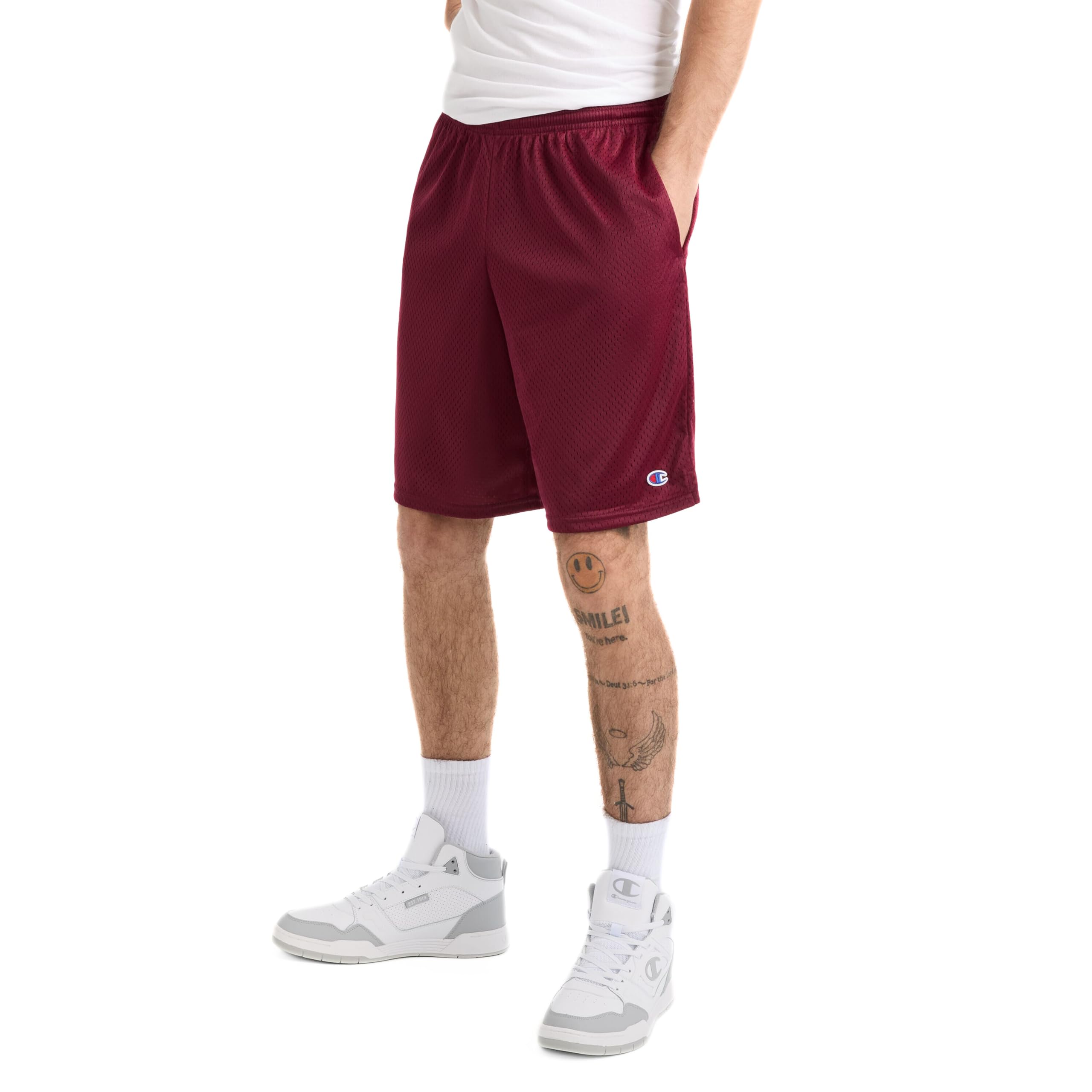 Champion Men's 9" Mesh Short, C Logo
