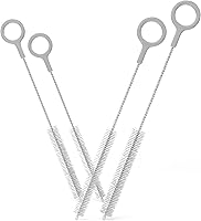 Vista 9 de Juego de 4 cepillos de limpieza resistentes – Limpiadores de paja extra largos para pajitas reutilizables de metal y plástico, para limpiar espacios
