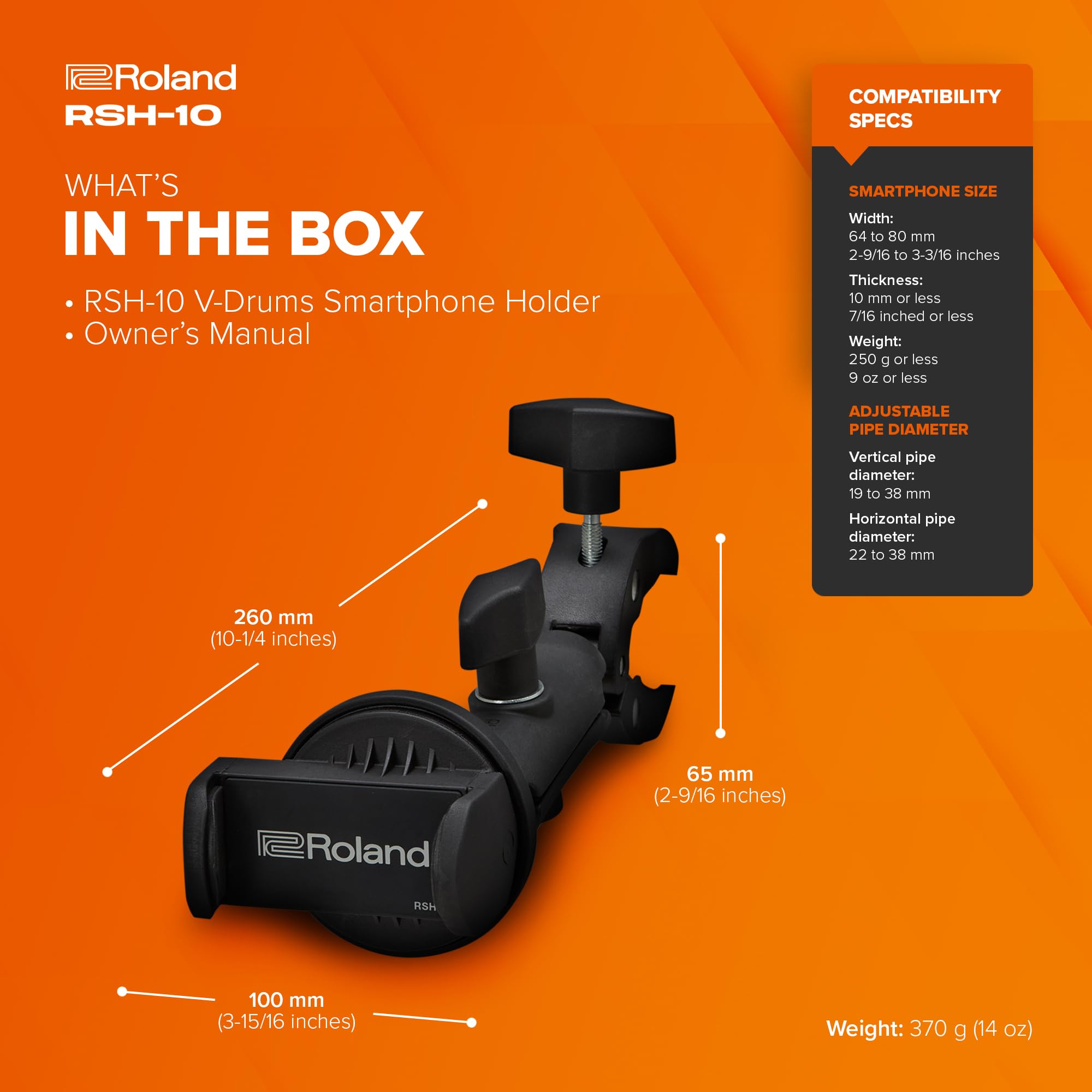 Roland RSH-10 Supporto per Smartphone V-Drums