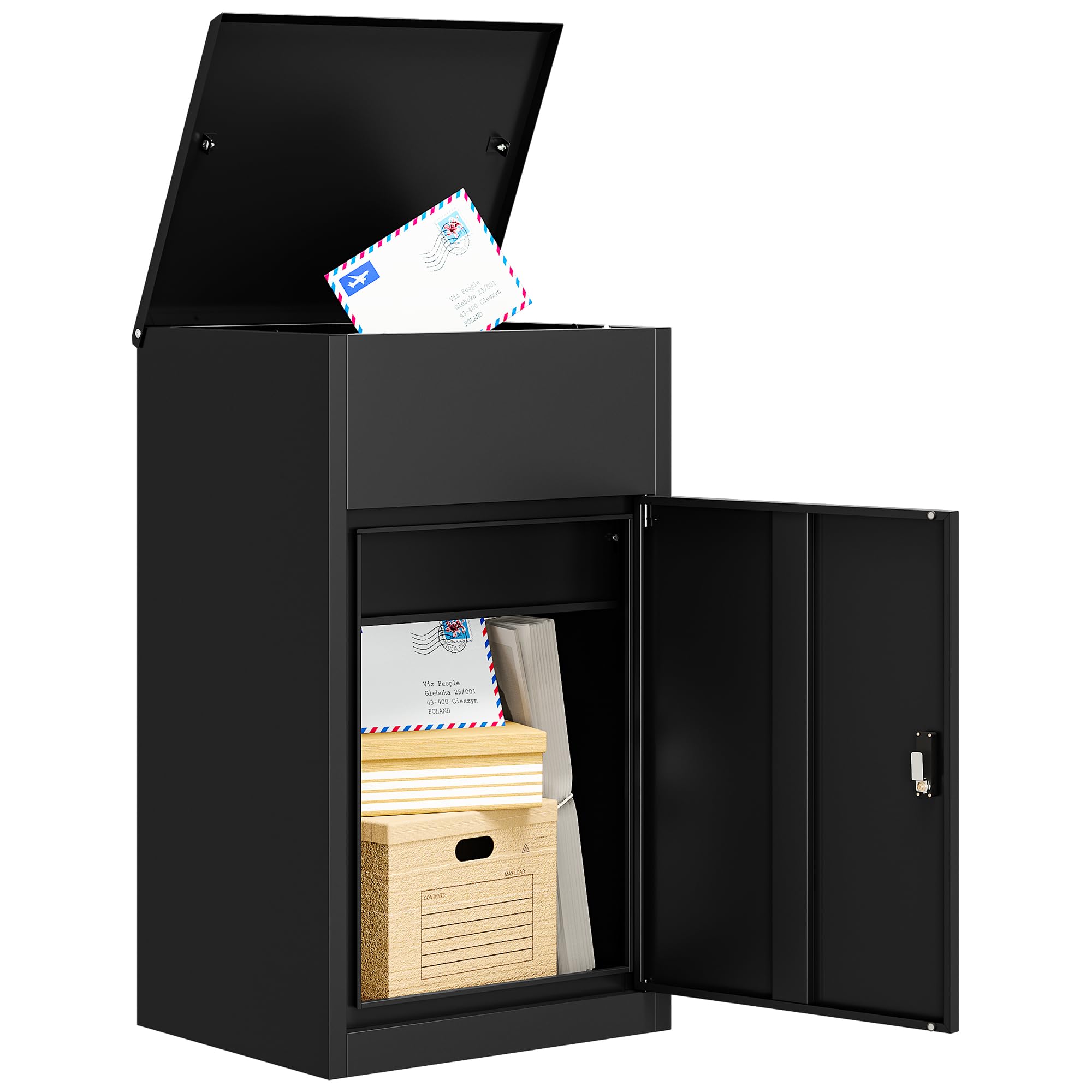 Mail Box & Parcel Box 宅配ボックス Amazon.com: Large Package Delivery Boxes for Outside, Anti-Theft