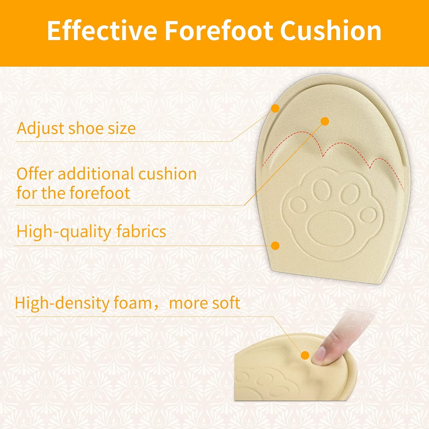 Buy Ball of Foot Cushions,Metatarsal Pads, Forefoot Pads for Foot Pain
