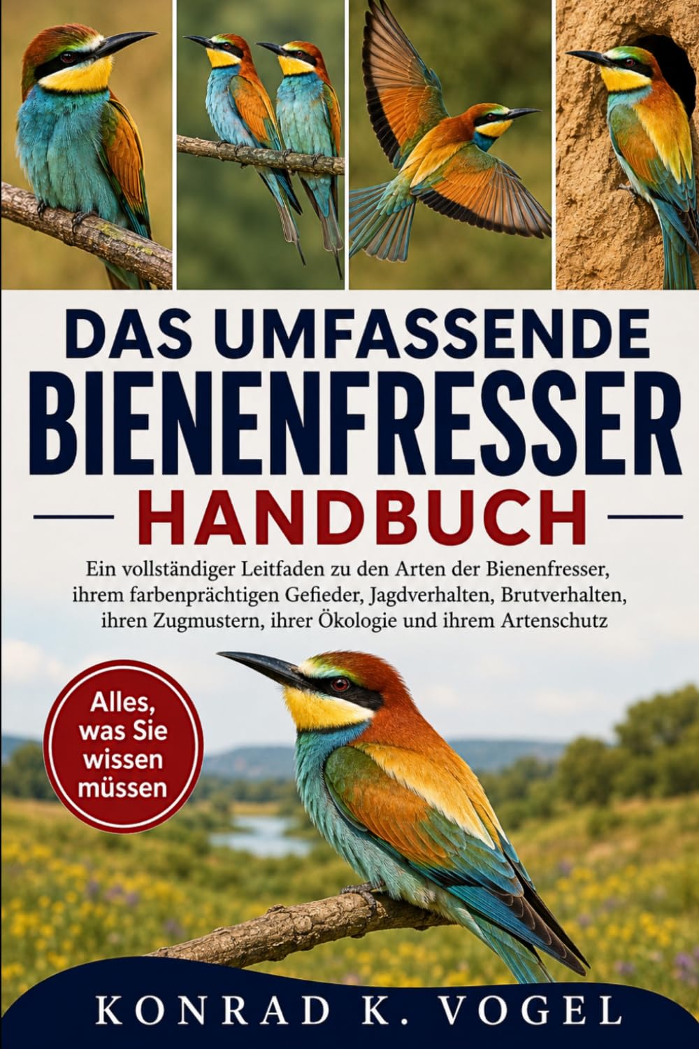 DAS UMFASSENDE BIENENFRESSER-HANDBUCH: Ein vollständiger Leitfaden zu den Arten der Bienenfresser, ihrem farbenprächtigen Gefieder, Jagdverhalten, ... ihrer Ökologie und ihrem Artenschutz
