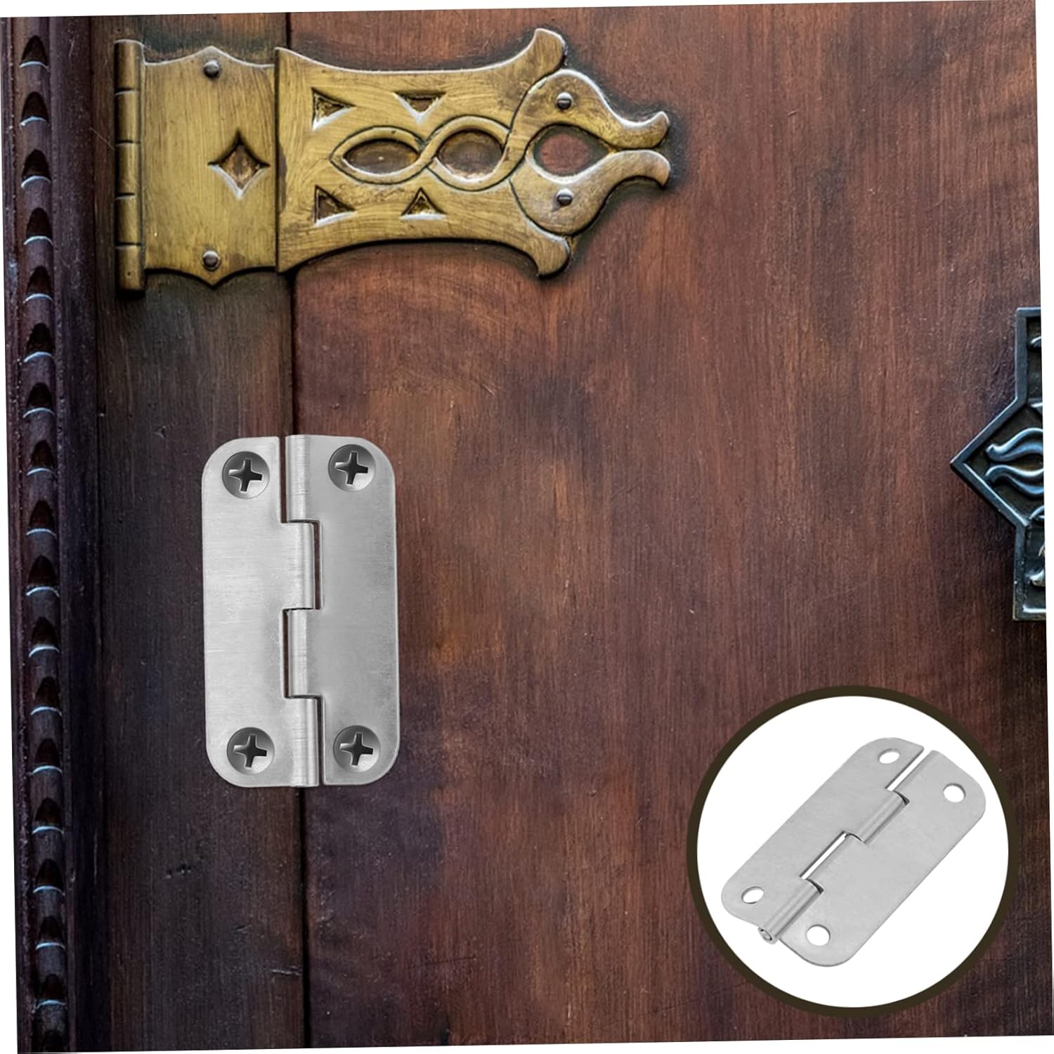 Cabilock 18pcs Stainless Steel Cooler Replacement Hinges for Coolers and Easy to Install Hinge Kit for Freezers and