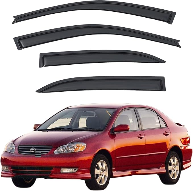 For 2009-2013 Subaru Forester 4pcs Window Visor Rain Guard Sunshine Deflector