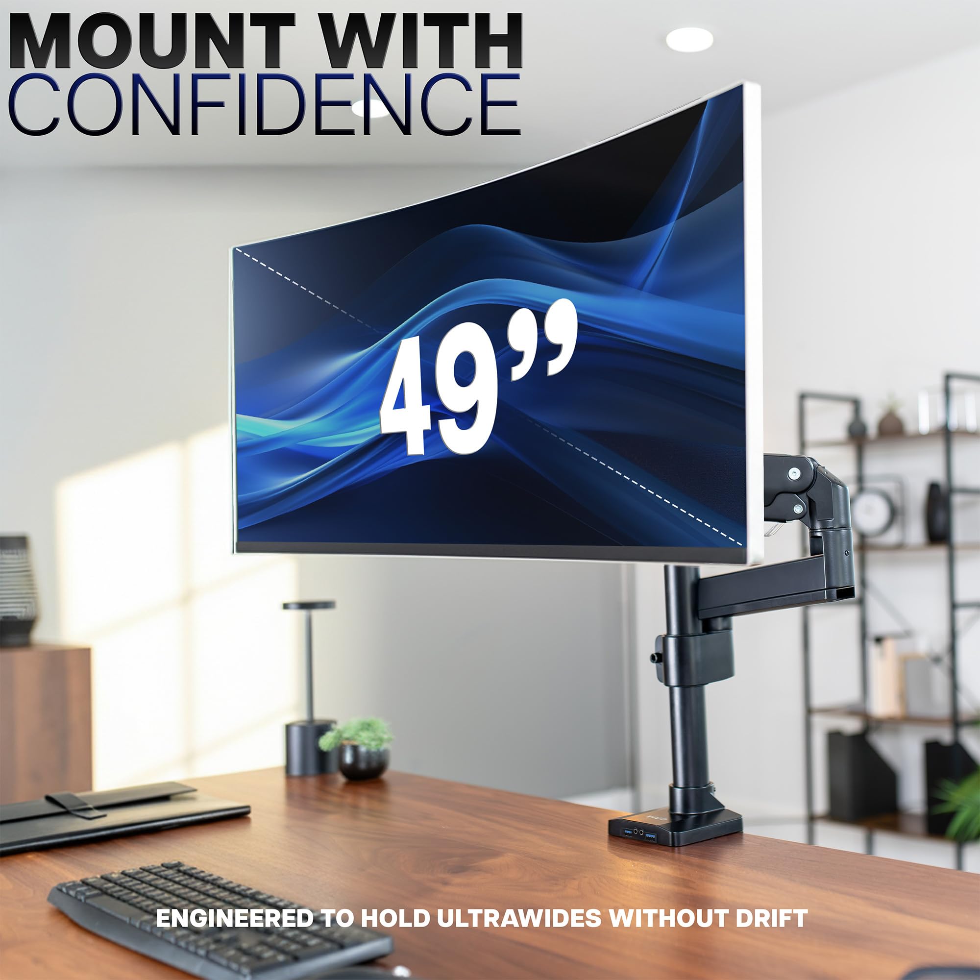 Soporte Para Monitor BRAZO MONITOR LCD/TFT SOBREMESA 4 PUNTOS D Pivote Vesa 75 100 876660