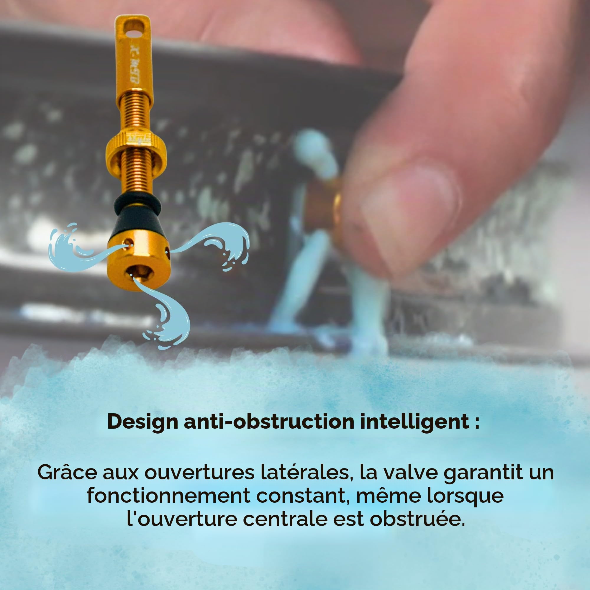 Kit Conversion Tubeless Complet – Liquide Préventif 800 ML, Valves, Fond de Jante et Seringue – pour VTT, Gravel et Vélo Électrique – Colmate Jusqu’à 6 mm