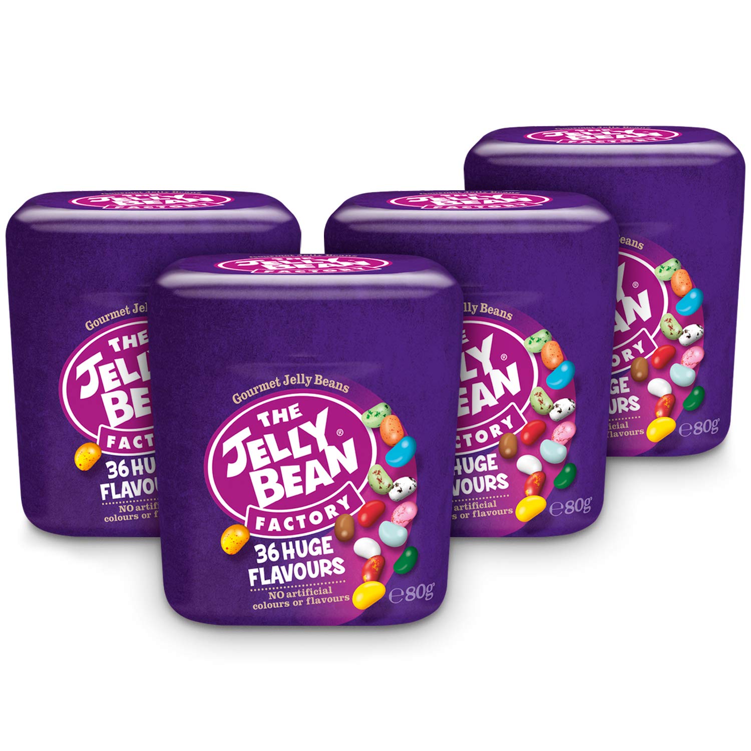 Title: The Jelly Bean Factory - 36 Gourmet Flavours im Cup - Großpackung: 4er Pack (4 x 80 g Cup) - 36 Geschmacksrichtungen - 100% Vegetarisch - Süßigkeiten - Gourmet Jelly Beans - To Go