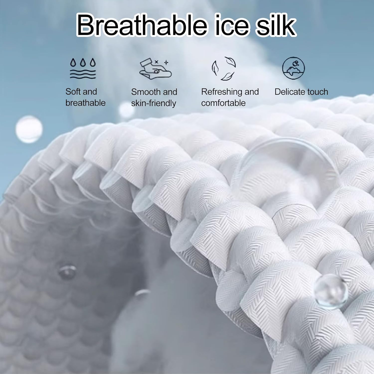Ice Silk Sleeping mat Summer Cool Bed Mat Ice Rattan Cooling Mat Set Summer Ice Silk Mat with Pillowcase Summer Cooling Topper Pad Washable Cooler Mattresses(Gray,47x79in/120x200cm)