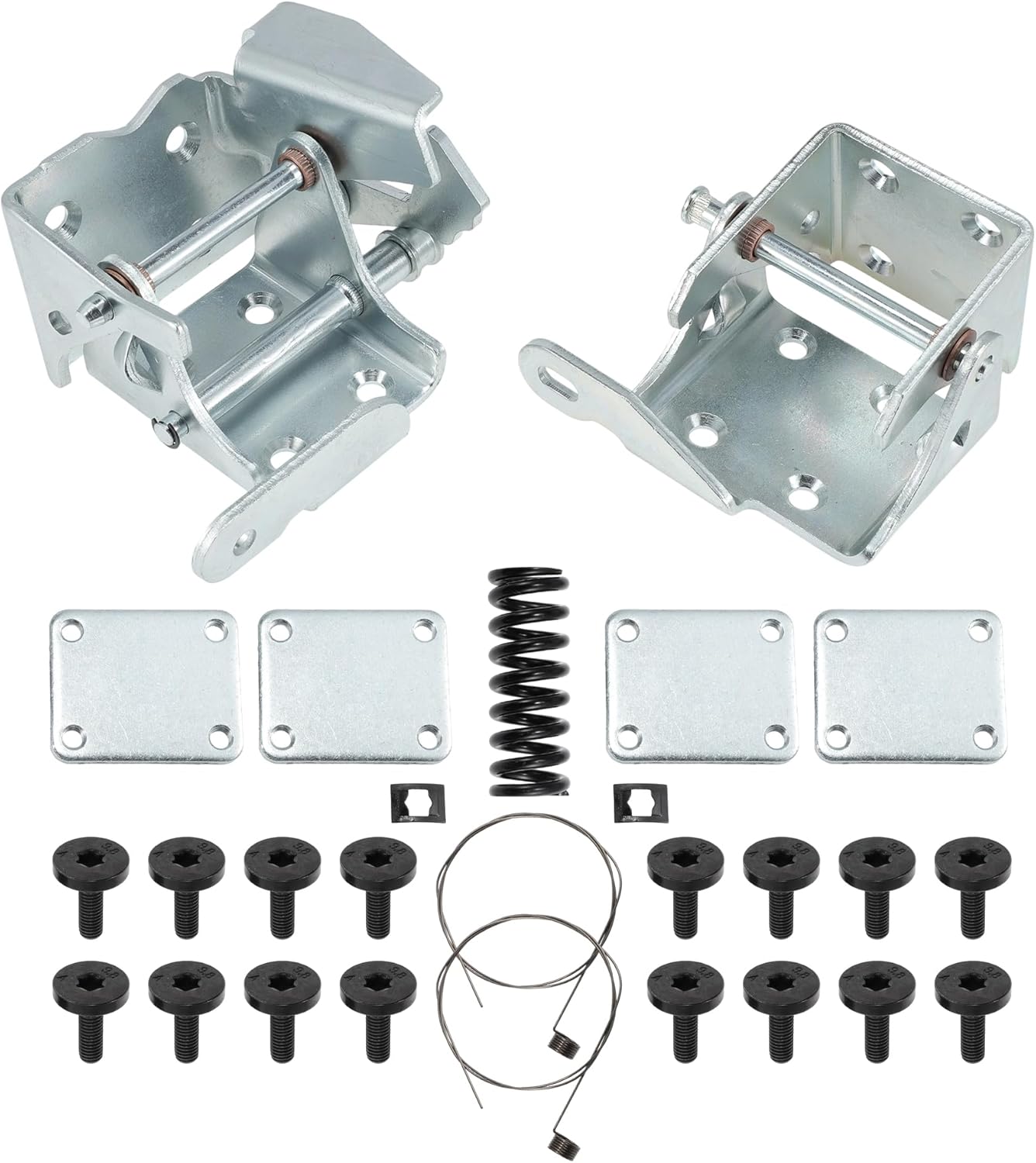 15981545 Front Left Driver Side Upper & Lower Door Hinge Kit for Chevrolet Blazer S10 1995-2005 Car Door Pivot for GMC Jimmy Sonoma 924-106/924-107 Truck Door Hinges Assembly