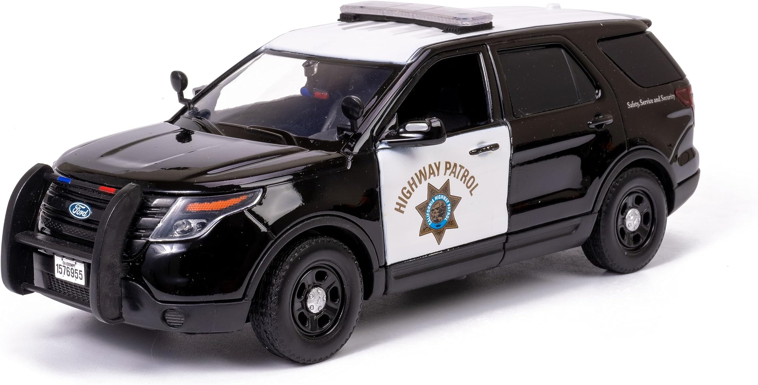 Motormax 1/24 CHP California Highway Patrol B&W Ford PI Utility Police SUV