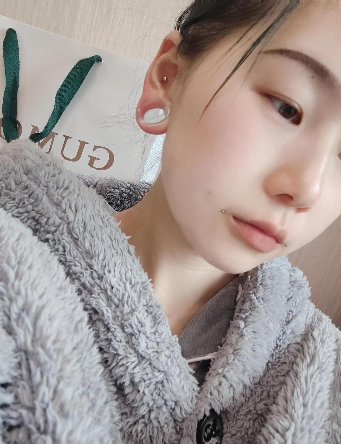 6G-30mm Acrylic Gauges for Ear Solid and Hollow Tunnel Plugs Stretcher lightweight Plugs Clear Double Flared Flesh Tunnels Earrings for Women Men - Image 7