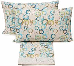 Caleffi Cotton Double Bed Sheet Set (Graphic B)