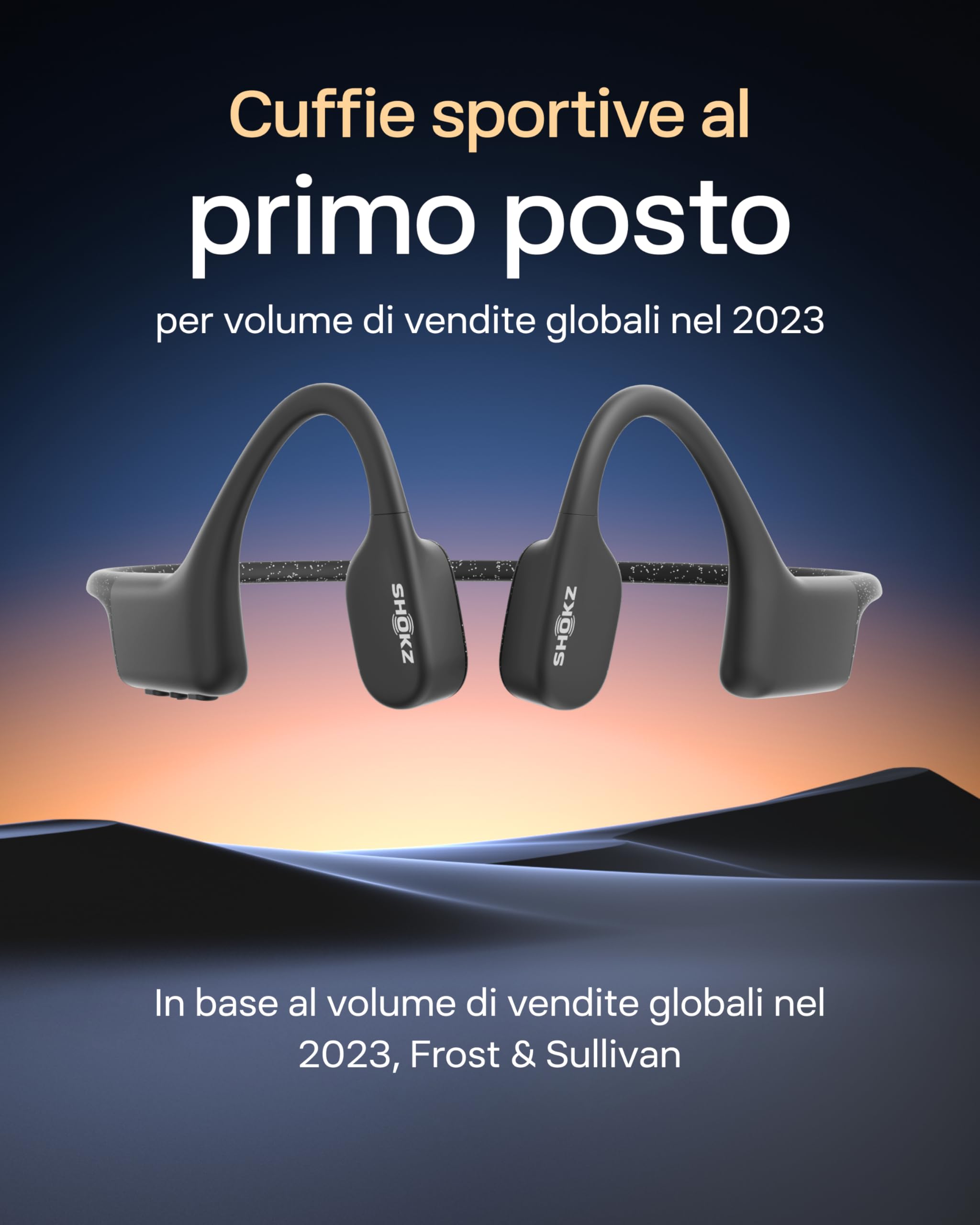 SHOKZ Auricolari OpenSwim a conduzione ossea, lettore MP3 da nuoto impermeabile IP68, auricolari sportivi open-ear con 4 GB di memoria, 8 ore di riproduzione, per nuoto, surf(senza Bluetooth), Nero