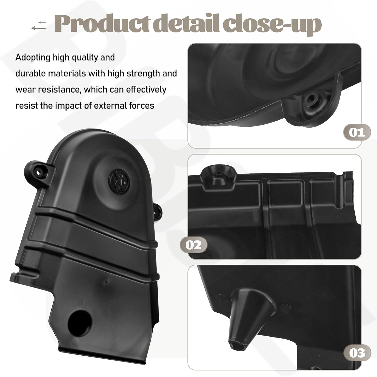 604723 Left Pulley Covers Compatible with Hustler 54" & 60" Raptor SD SDX and FasTrak SD Mower Deck Pulley Left Cover Belt Guard