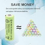 1.2v 400mAh Rémunérateurs de longue durée NIMH AA Batteries, Deux piles solaires pour les lumières poste solaire, Lumière suspendue, Lumières de chemin, Souris, Clavier(12 Nombres)