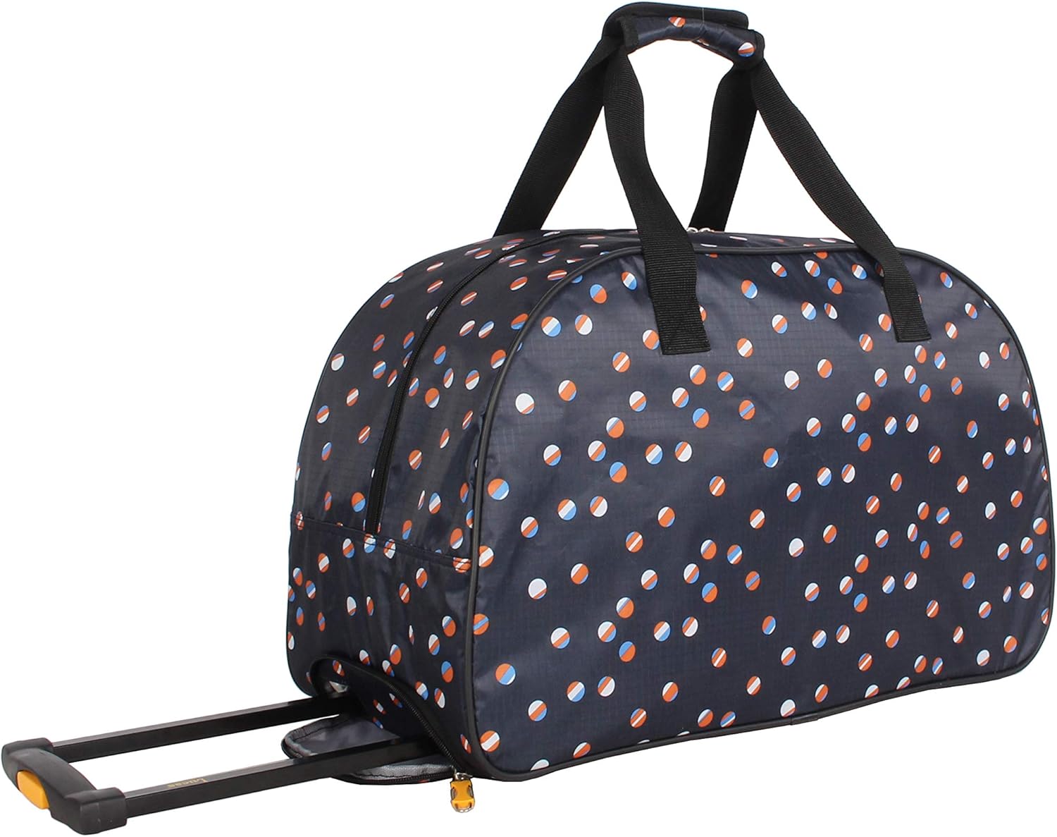 LUCAS Designer Carry On Luggage Collection - Lightweight Pattern 22 Inch Duffel Bag- Weekender Overnight Business Travel Suitcase with 2- Rolling Spinner Wheels (Spot-Light)