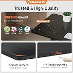 IMGadgets L Shaped Standing Desk 63" x 55", Reversible Corner, Electric Adjustable Height Desk with Dual Motor & 3 Memory Presets, Ergonomic Sit Stand Up Computer Desk for Home Office & Gaming (Black)