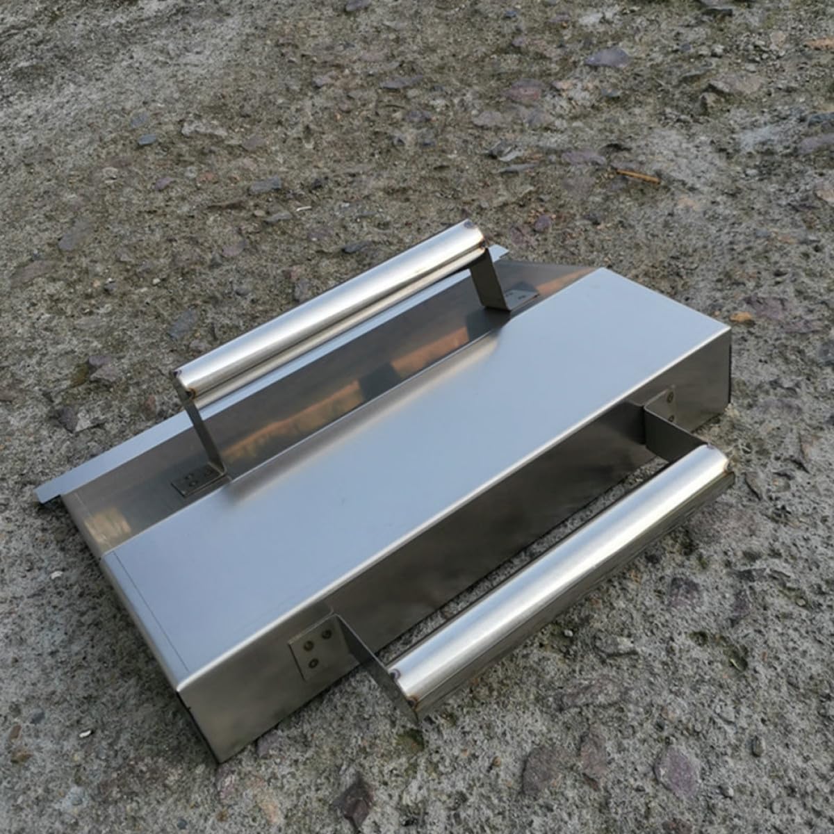 Cazzuola per Intonaco in Acciaio Inox Argento Multifunzione | Finitura Pareti e Bordatura Calcestruzzo, Antiruggine, Uso Manuale, Formato Singolo