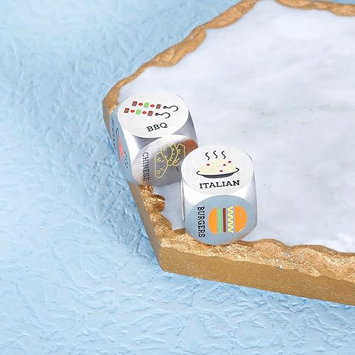 Miniatura 4 de 2 piezas de aniversario para él y ella, regalos de noche para parejas, novio, novia, decisor de comida, boda, aniversario, regalos de acero para