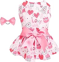 Vista 18 de CuteBone - Vestido de malla para perros, vestido de sol de Halloween para cachorros, atuendo para mascotas, moda de verano para perros pequeños