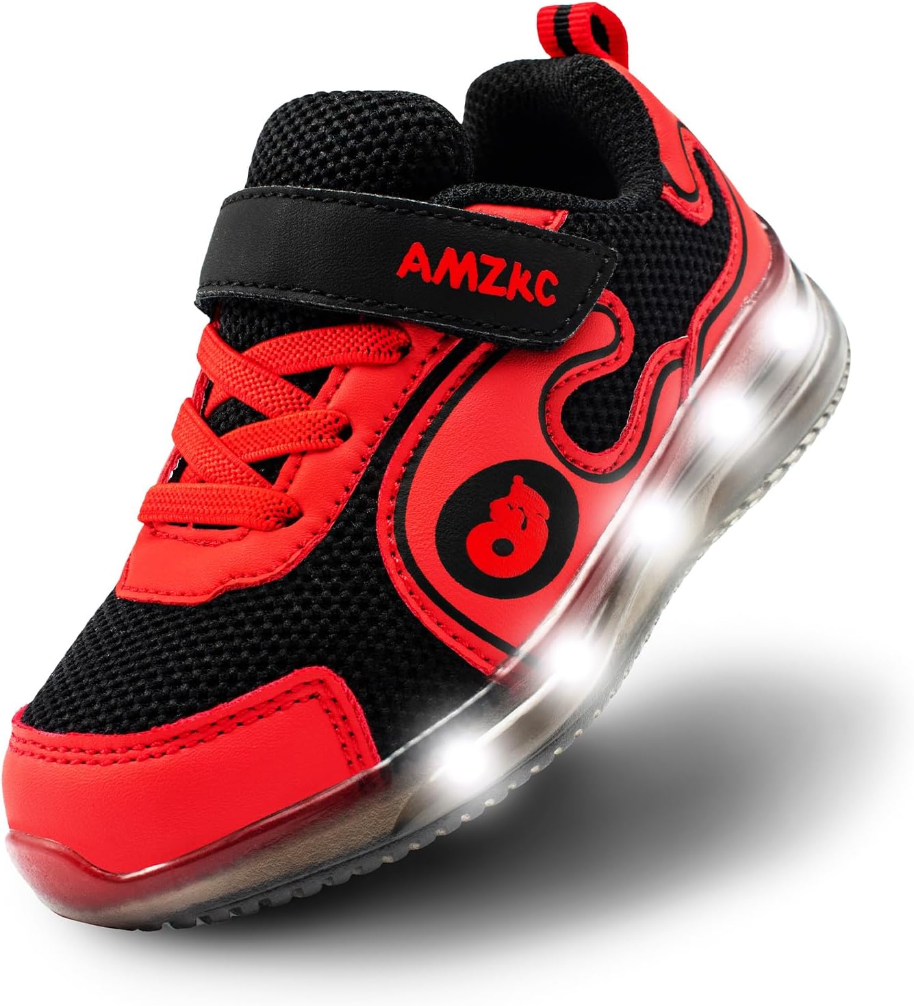 ZKA Toddler Light Up Shoes for Girls Boys Size 5 to Size 13 Sparkle Walking Running Tennis Casual Fashion Sport