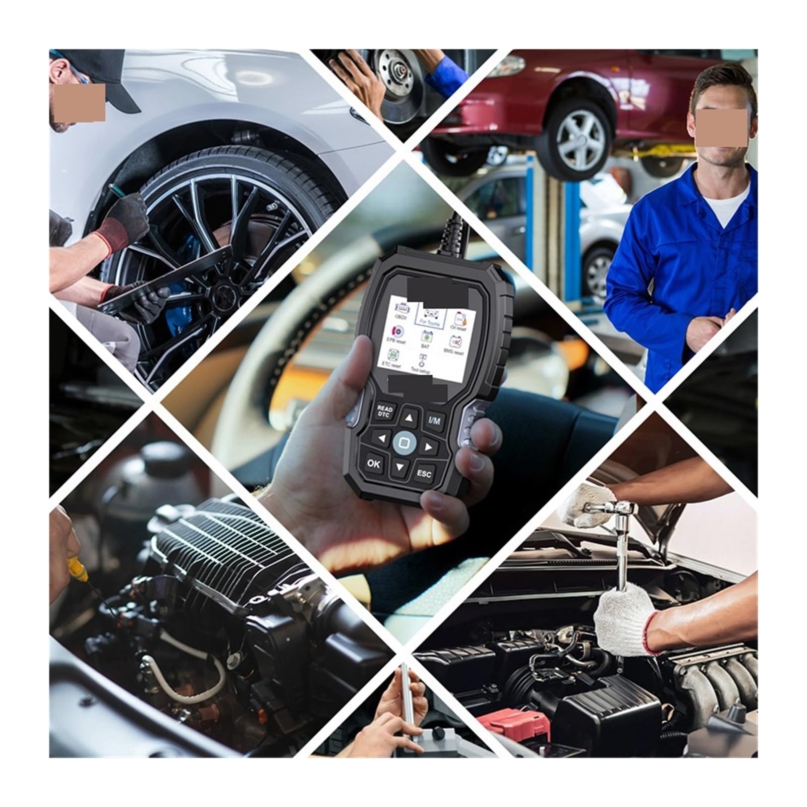 VOD700 All System OBD2 Scanner Pasuje do czytnika kodów samochodowych Odpowietrzanie wtryskiwaczy Olej Reset Narzędzie diagnostyczne OBD2
