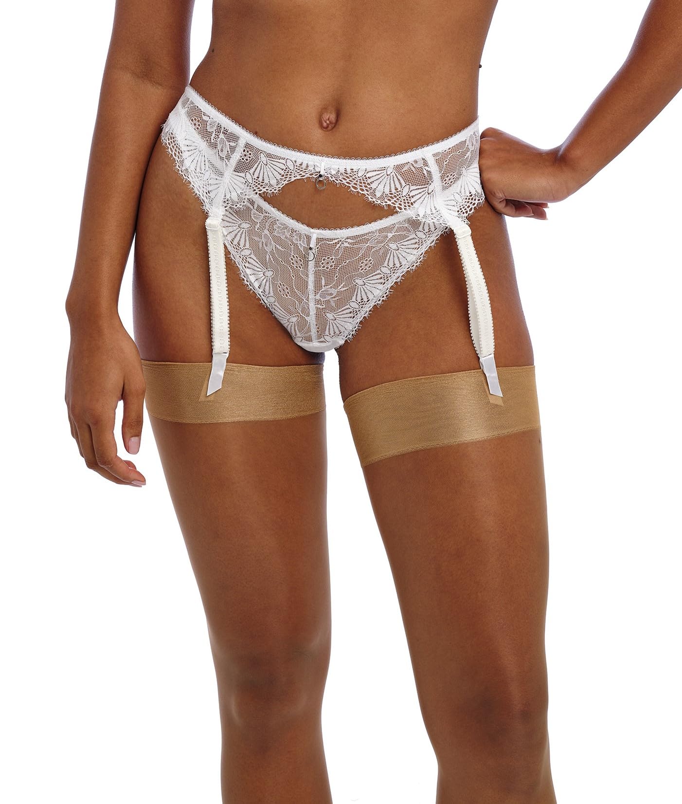Freya Women's Fascinate Suspender, White, L