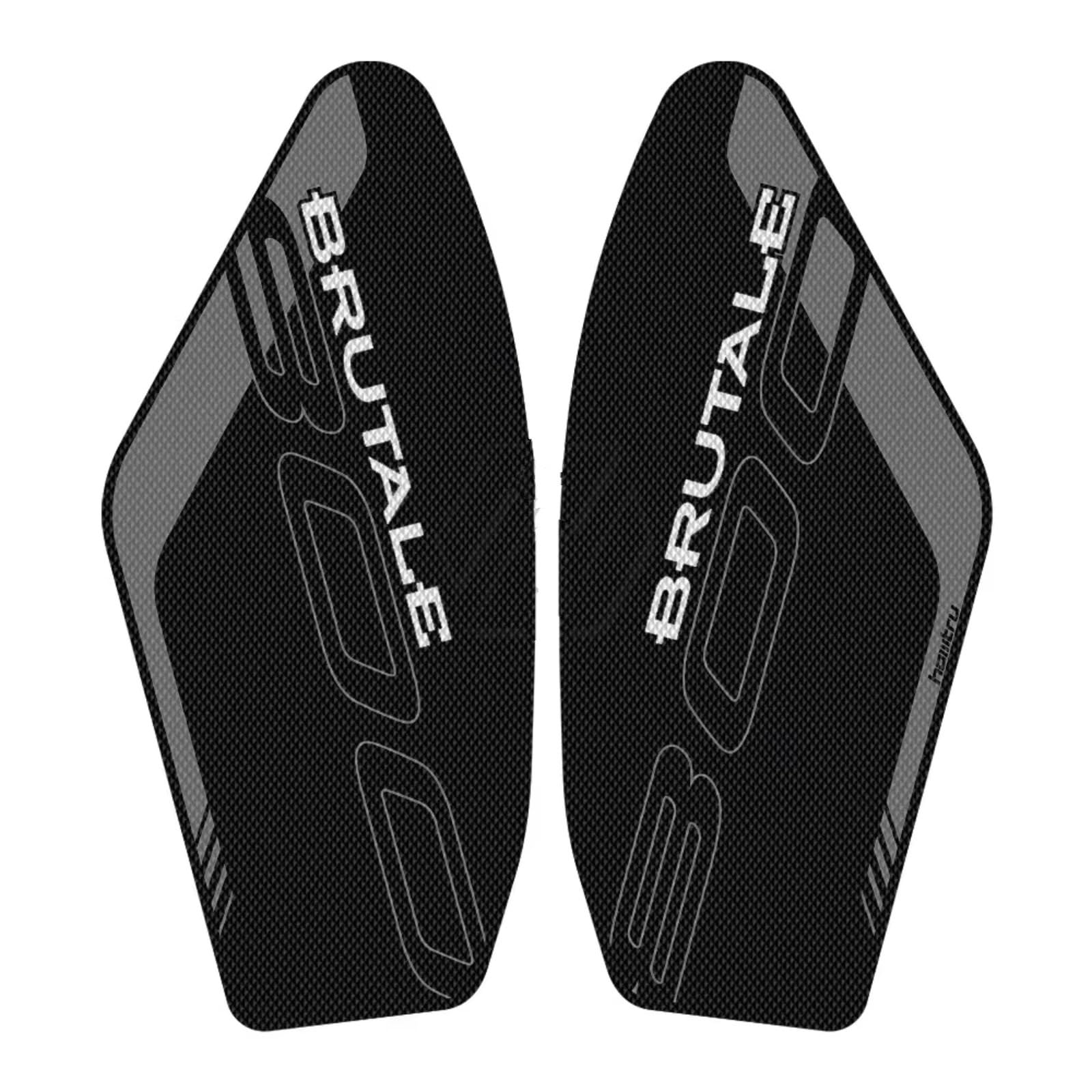Motorcycle Tank Pad Compatible with MV Agusta for Brutale for 800 for 800RR for SCS 2020 Motorcycle Frosted Tank Cover Decal Traction Grip(Black)