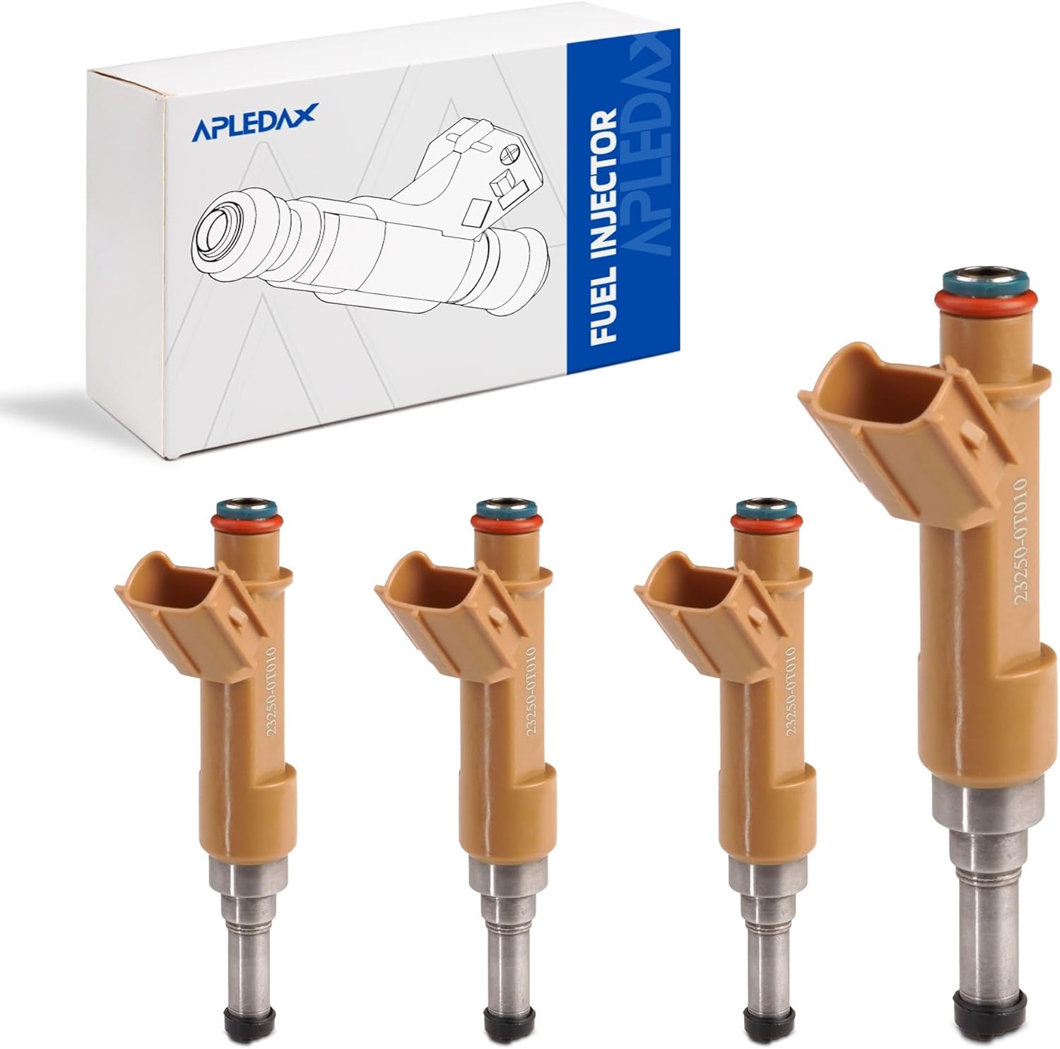 Fuel Injector Set For/Toyota Corolla 2009-2015 1.8L XRS, 2.4L For/Matrix 1.8L 2009-2012, For/Scion XD 2008-2009, OE 322-50202, 23250-0T010 23250-0T020 4pcs