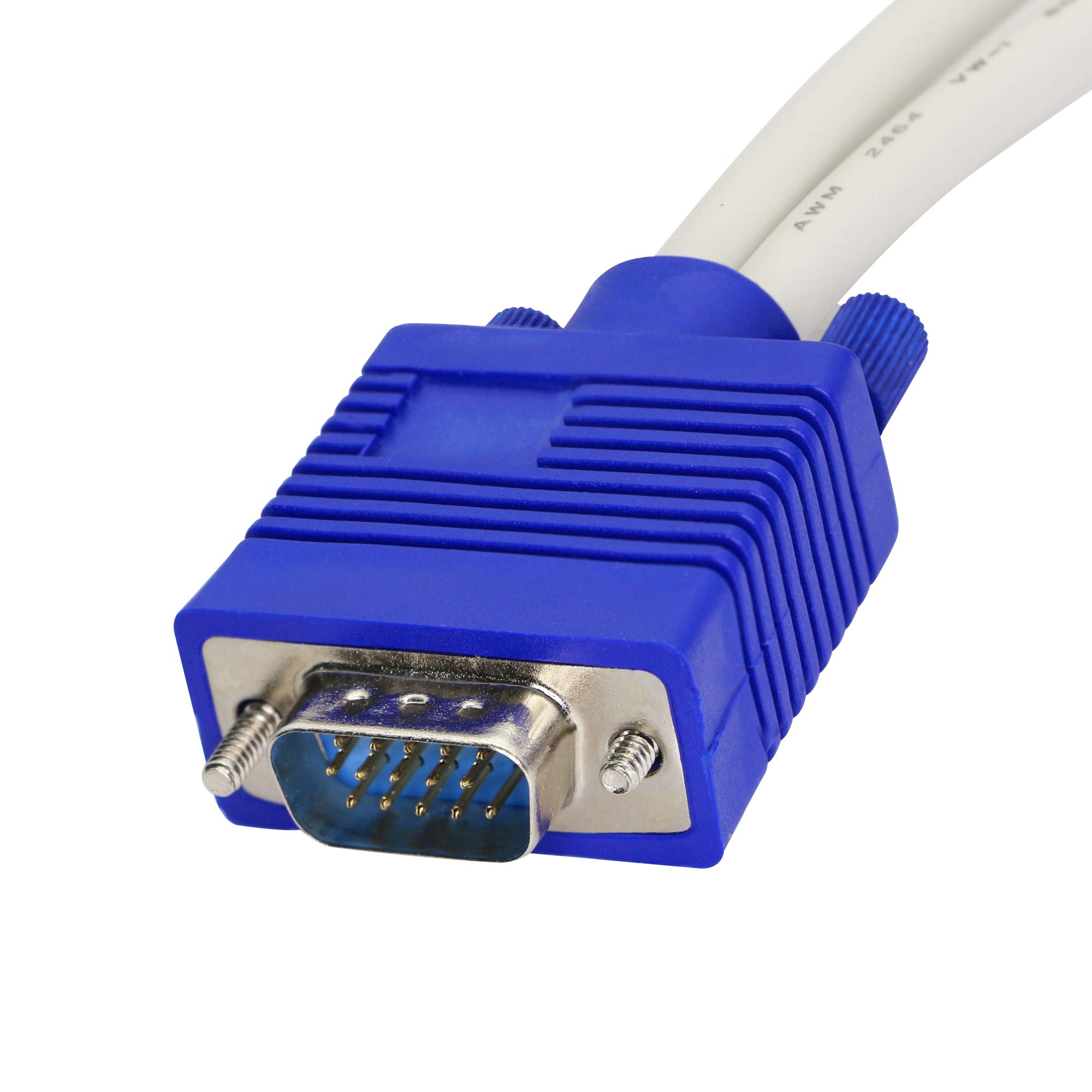 Répartiteur VGA 1 Mâle Vers 2 Femelles - Duplication D'écran Jusqu'à 1080p - Longueur 27 Cm - Compatible Ordinateurs, Projecteurs, écrans
