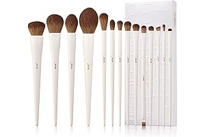 Jesse Makeup Brushes: 14-Piece Premium Synthetic Makeup Brush Set