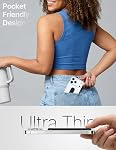 GripMate Support de poignée de téléphone, support de fixation de doigt, kiosque en alliage d'aluminium métallique avec doux TPU Boucle - Universel Ultra Poignée mince et confortable pour iPhone Samsung et la plupart des smartphones, Noir
