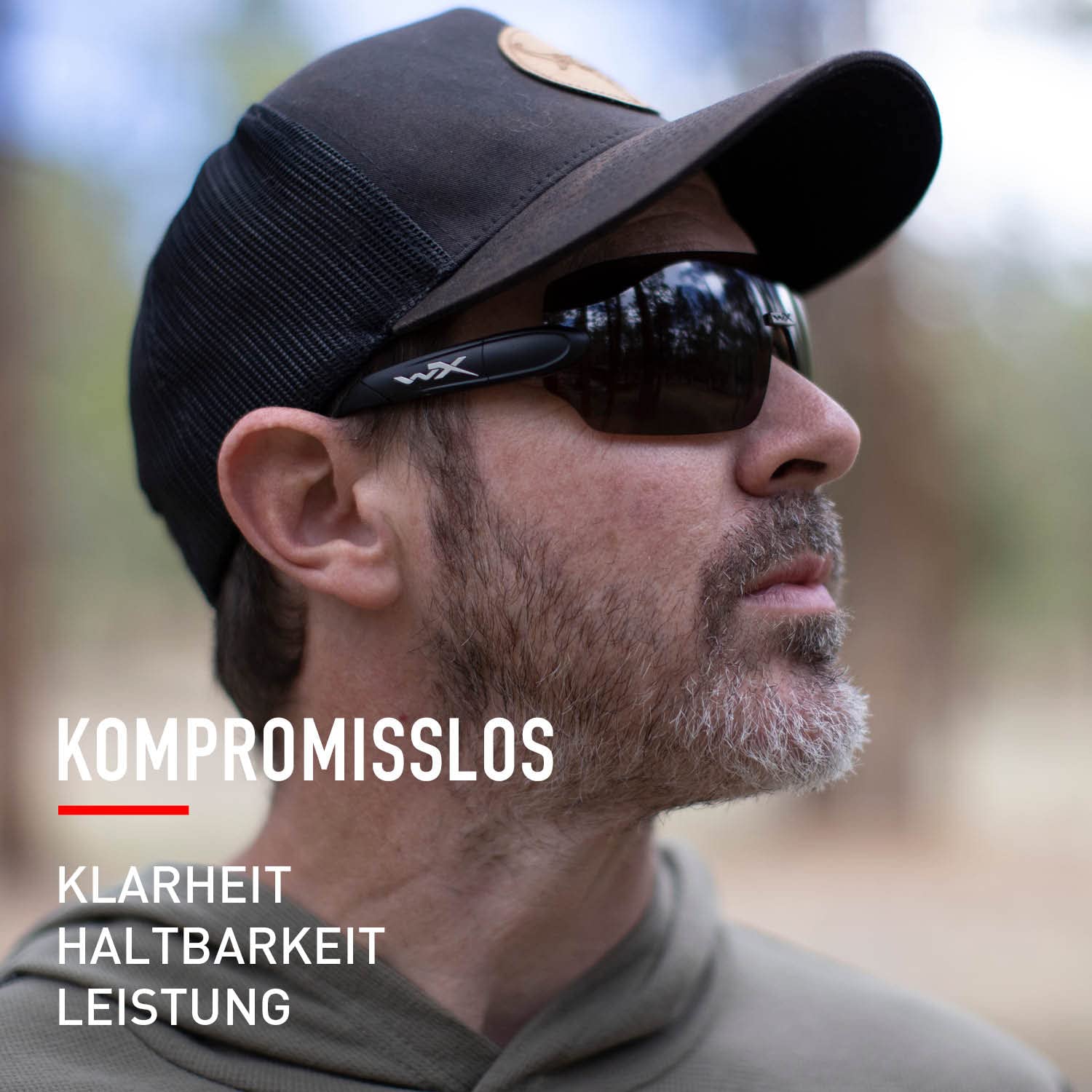 Wiley X │ WX Detection | Sonnenbrille Herren │ Klar, Gelb, Orange, Violett, Kupfer/Matt Schwarz | Schutzbrille │ Taktische Militärische MTB Brille Laufbrille Radfahren | 100% UVA/UVB-Schutz