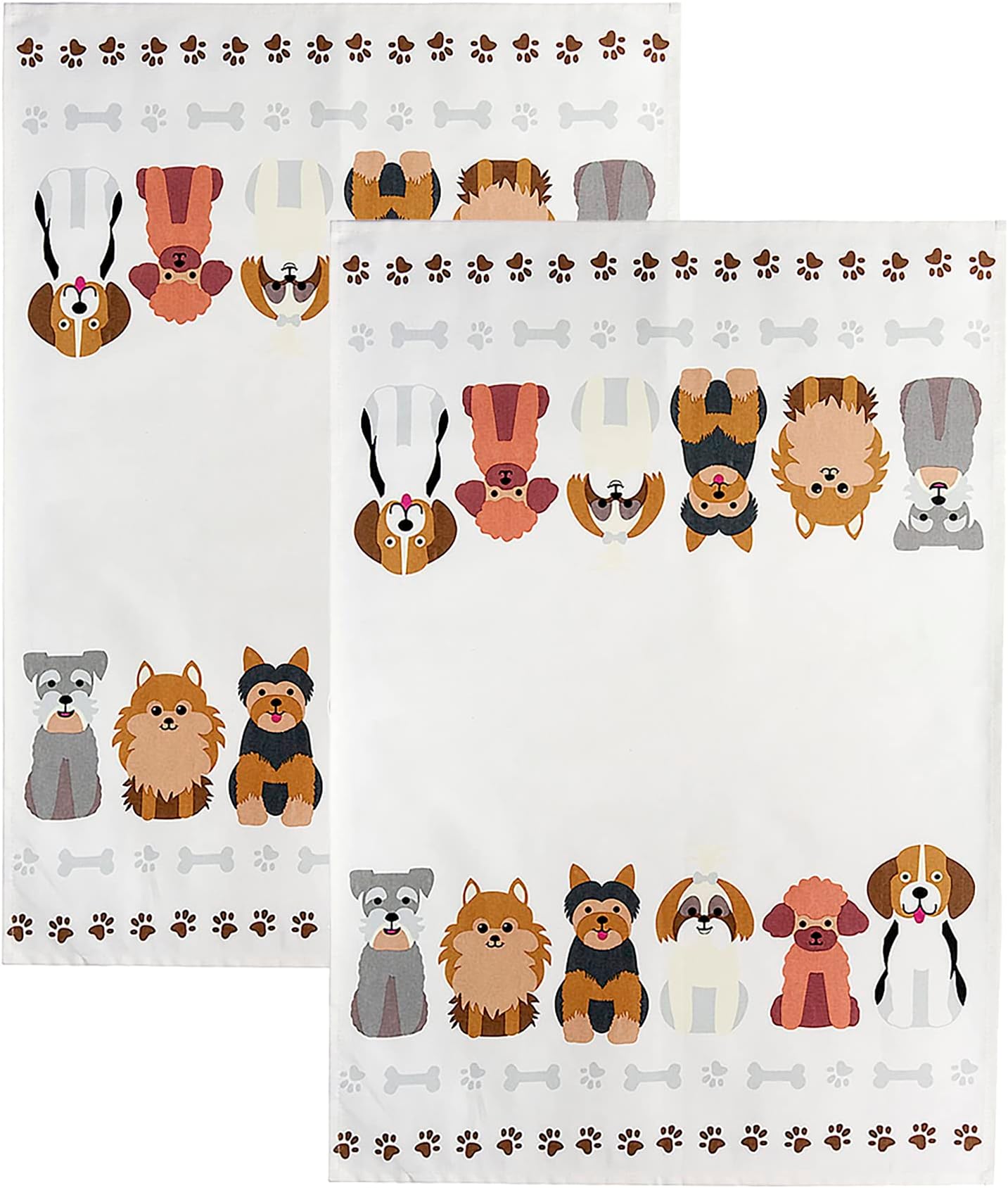 SPOTTED DOG GIFT COPANY - 2er-Set Küchentücher Bauwolle