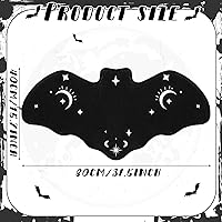 Vista 3 de Harloon Tapete gótico de baño de 3 piezas de 16 x 32 pulgadas, espeluznante, tapete gótico de baño, tapete de baño gótico de terror, decoración