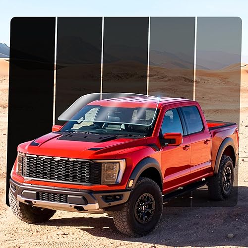 Miniatura 8 de TOYOCO - Película de tinte para ventana de coche, 20% VLT 24" x 4,57 m, película de tinte de cerámica, bloquea el 99% de los rayos UV e IR, película