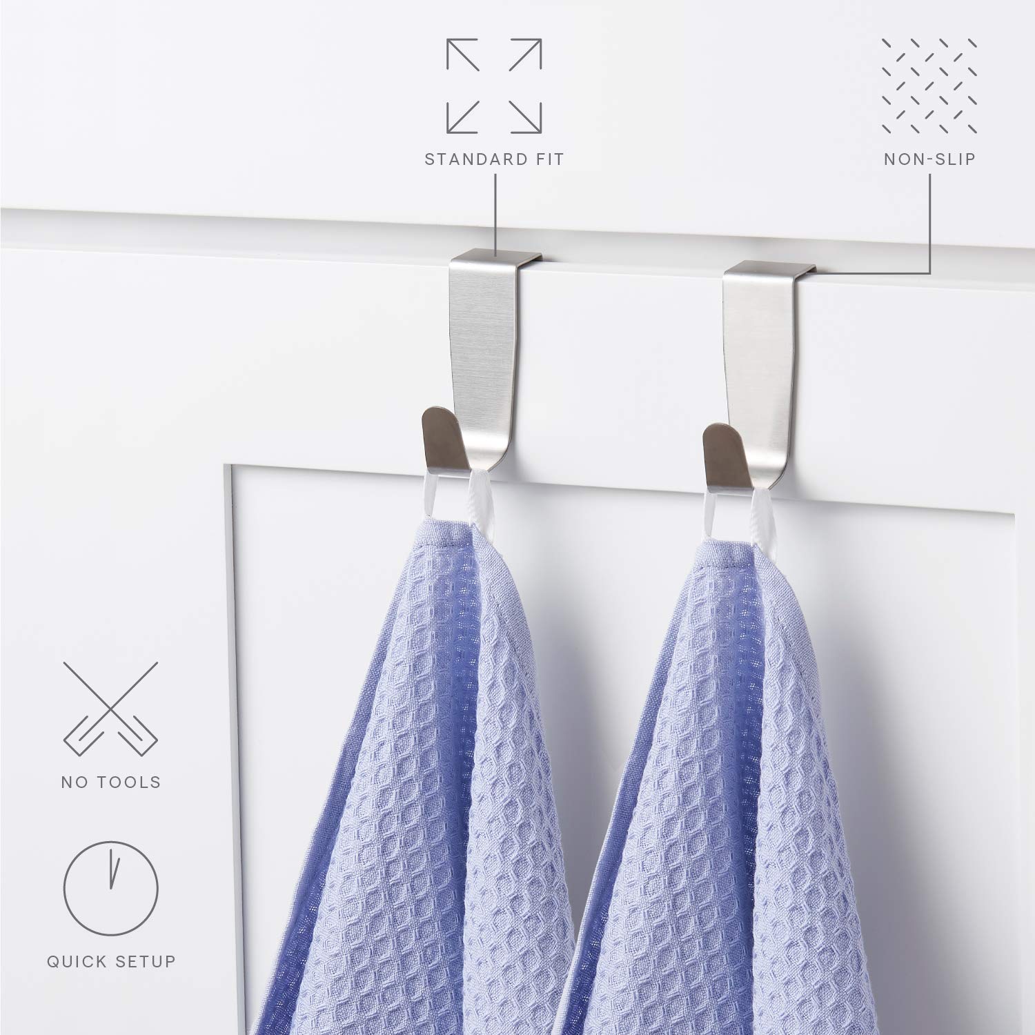 Black, L4pack SUS304 Stainless Steel Multiple Use S Shaped Hanging