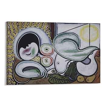 Malaga Mujer desnuda sentada ピカソ/アートポスター Pablo Picasso Mujer desnuda tendida al sol en la playa 193