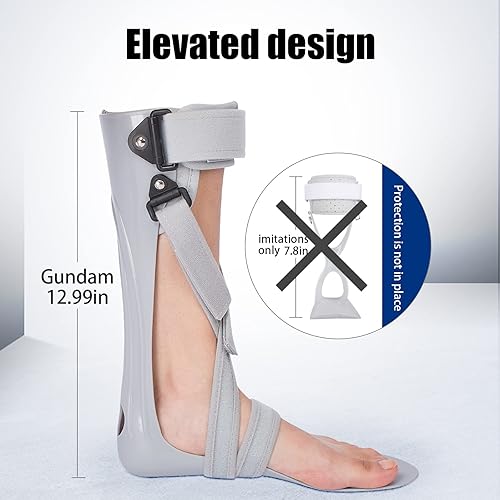 Miniatura 4 de GHORTHOUD Ortesis de Pie AFO para Pie Caído, Férula de Tobillo y Pie para Caminar con Zapatos o Dormir para Hemiplejía por Accidente Cerebrovascular