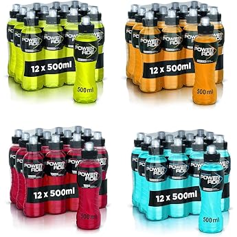 TESTPAKET Powerade Sports Mountain Blast + Orange + Blood Orange + Citrus Erfrischendes Sportgetr nk Kalorienarmer Energy Drink Einwegflasche 48 x 500ml