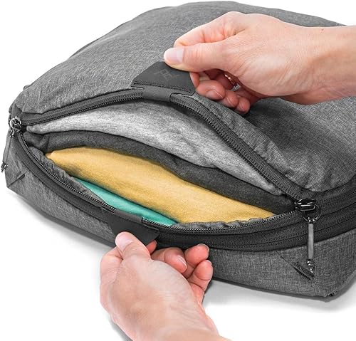Miniatura 3 de Peak Design Cubo de embalaje, carbón, cubo de equipaje resistente a la intemperie con organización de doble compartimento, expansión y compresión,